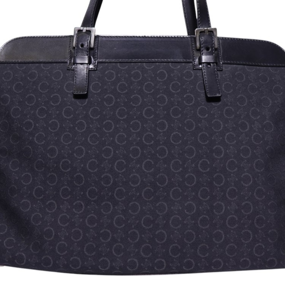 AUTHENTIC CELINE- Black Monogram Canvas Tote - Picture 2 of 11